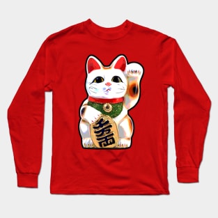 Maneki-Neko Lucky Cat Long Sleeve T-Shirt